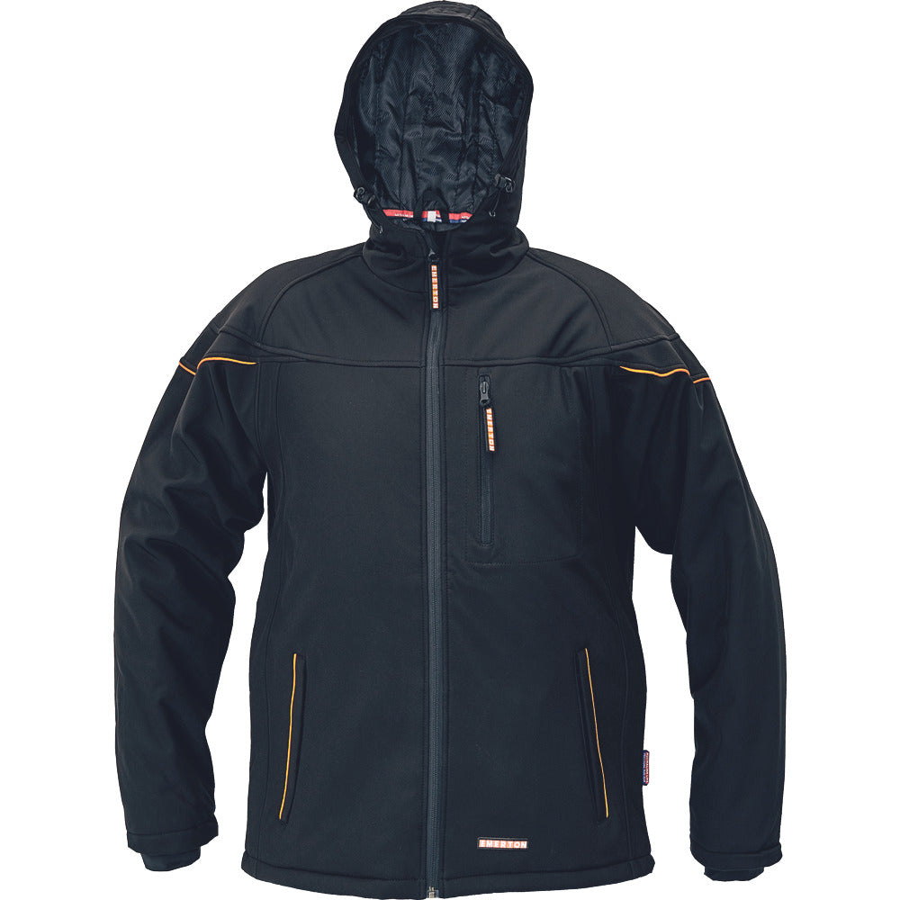 Cerva Softshell Jas Emerton Winter Zwart Maat XXL-868030