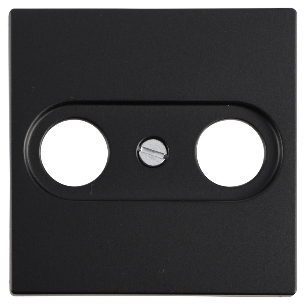 Jung A550 Centraalplaat Radio/TV Mat Zwart-868096
