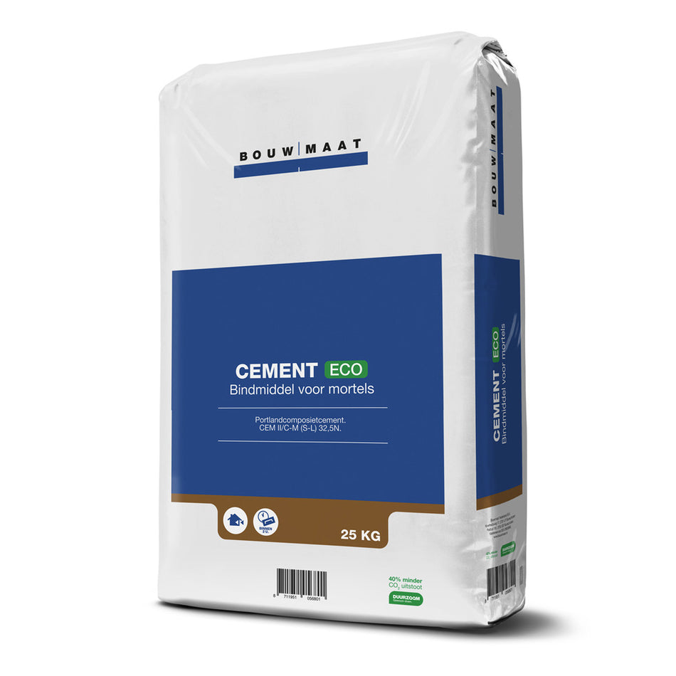 Bouwmaat Portlandcomposiet Cement Eco CEM II/C-M (S-L) 32,5N 25kg-868441