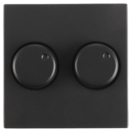 Jung A550 Centraalplaat Duo-Dimmer Met Knop Mat Zwart-879021