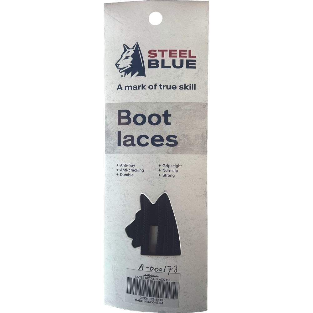 Steel Blue Veter 110cm Zwart 1 Paar-879023