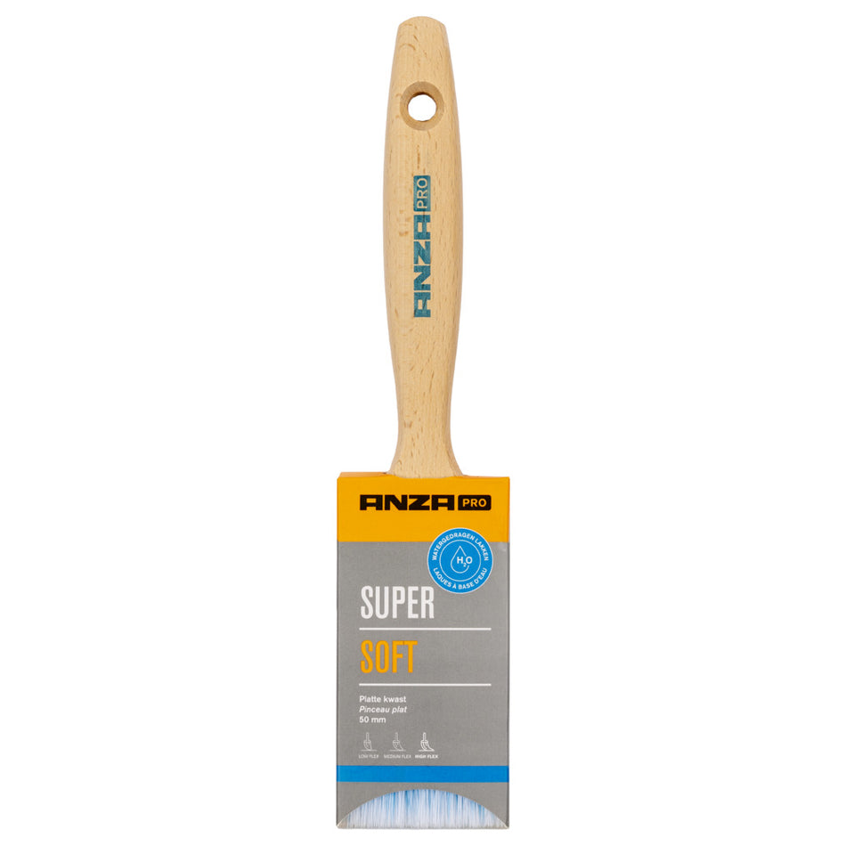 Anza Pro Acrylkwast Super Soft Plat  2inch 50,8mm-888382