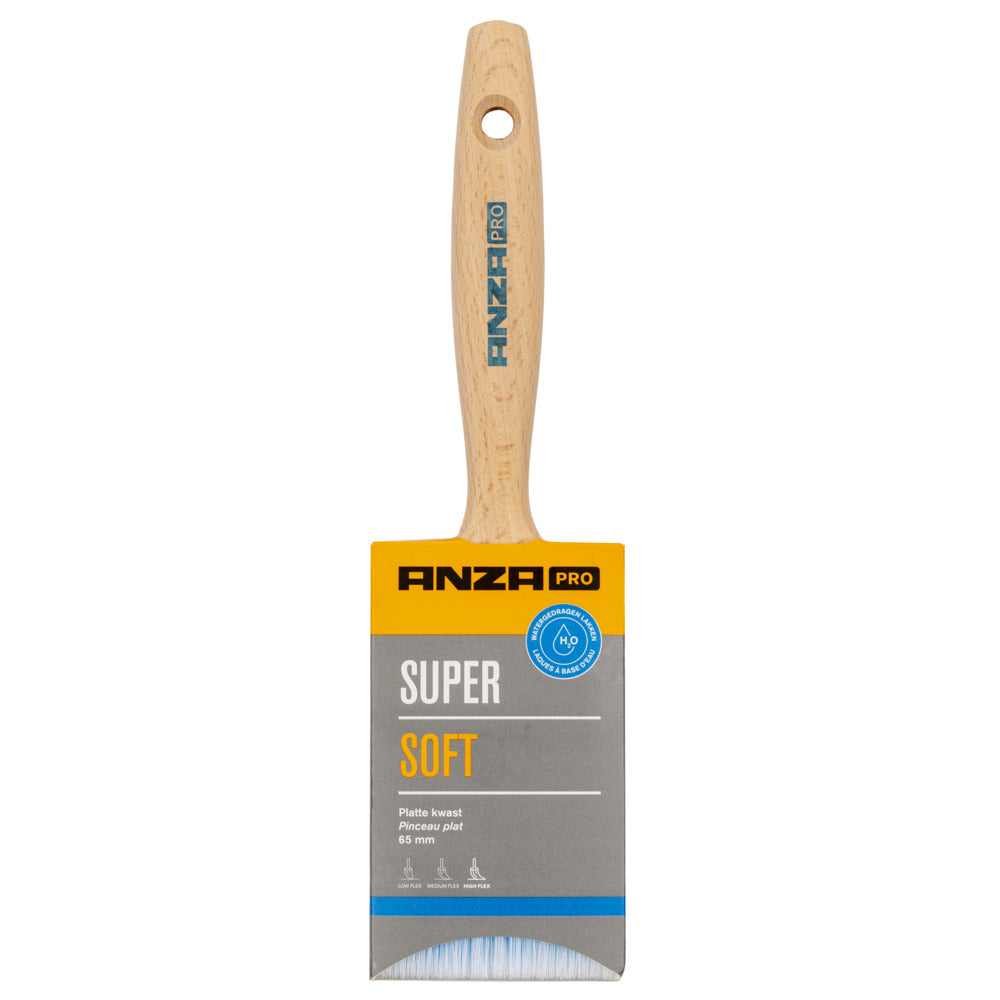 Anza Pro Acrylkwast Super Soft Plat 2,5inch 63,5mm-888383