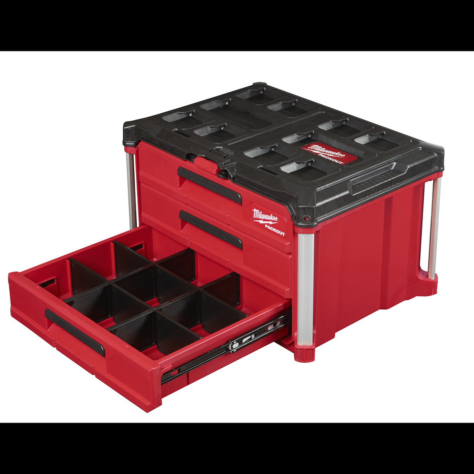 Milwaukee Packout Gereedschapskoffer Met 3 Lades-889945