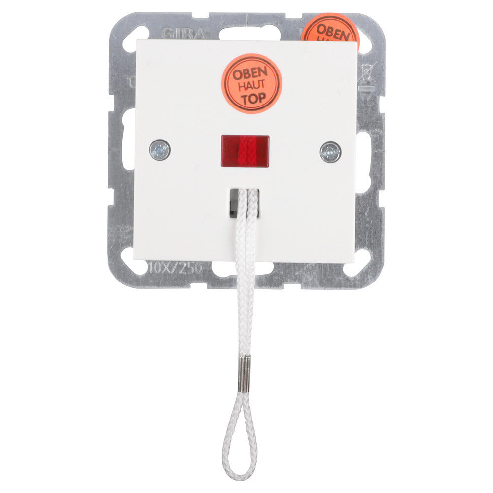 Gira System 55 Inbouw Schakelaar Trek/Wissel Polarwit-893627