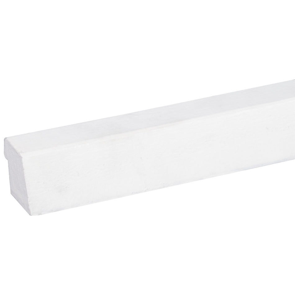 Glaslat Hardhout Wit Gegrond Met Sponning 25x30x2700mm FSC Mix 70%-899720