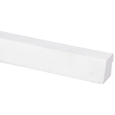 Glaslat Hardhout Wit Gegrond Met Sponning 25x30x2700mm FSC Mix 70%-899720