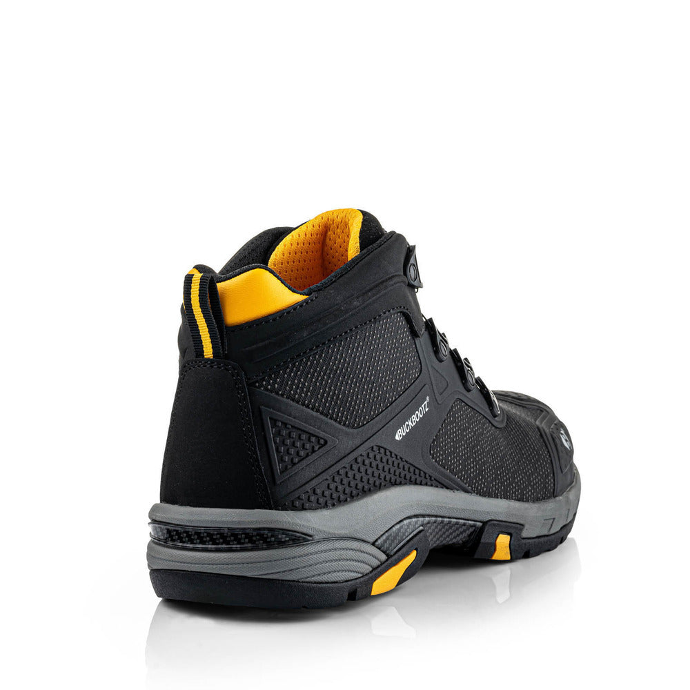 Buckbootz Werkschoenen Tradez Wheelz S1PS/SC/FO/SR/ESD Middelhoog Zwart-908398