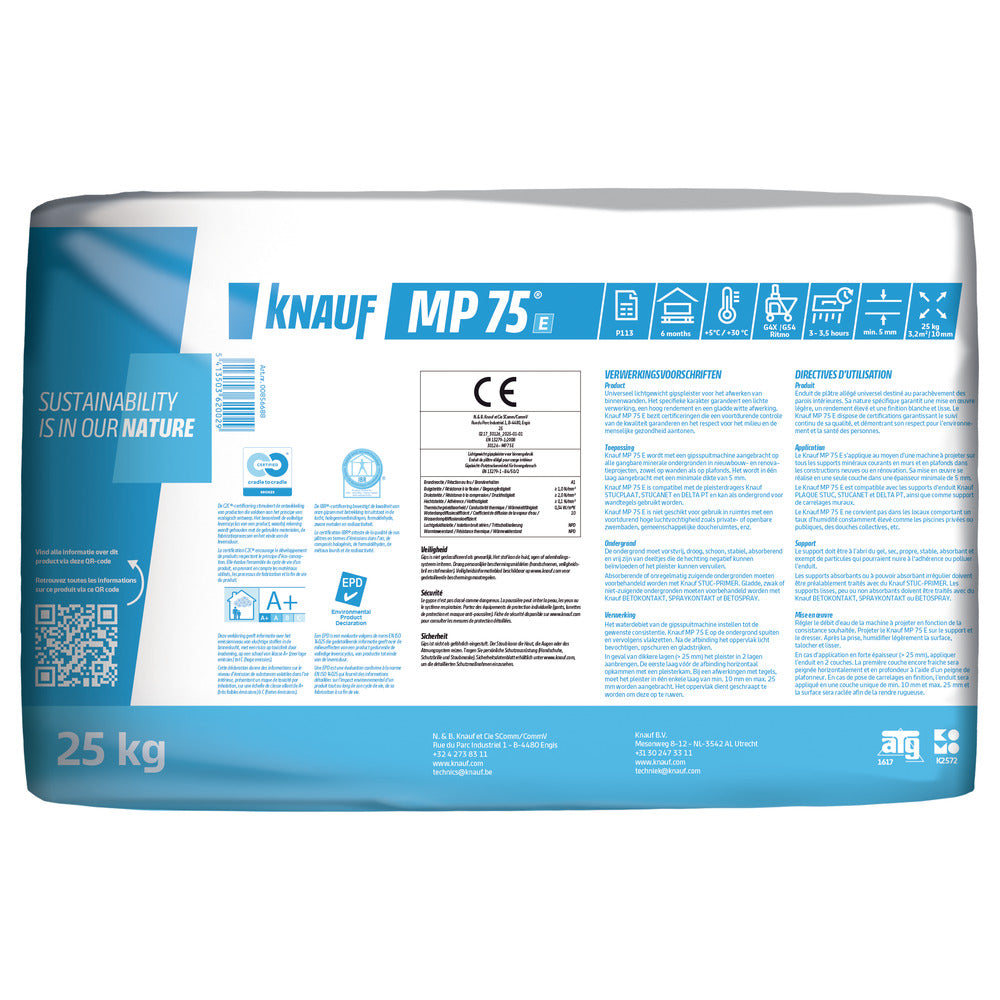 Knauf Machinepleister MP75 E 25kg-913512
