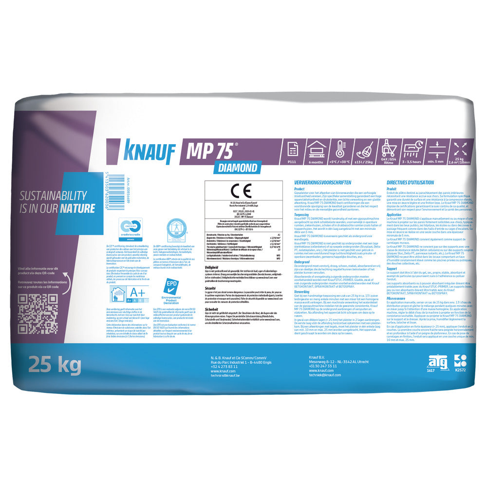 Knauf Machinepleister MP75 Diamond 25kg-913513