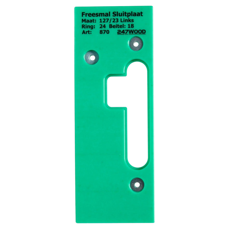 247WOOD Freesmal Sluitplaat Dag En Nacht 127x23mm Links-915045