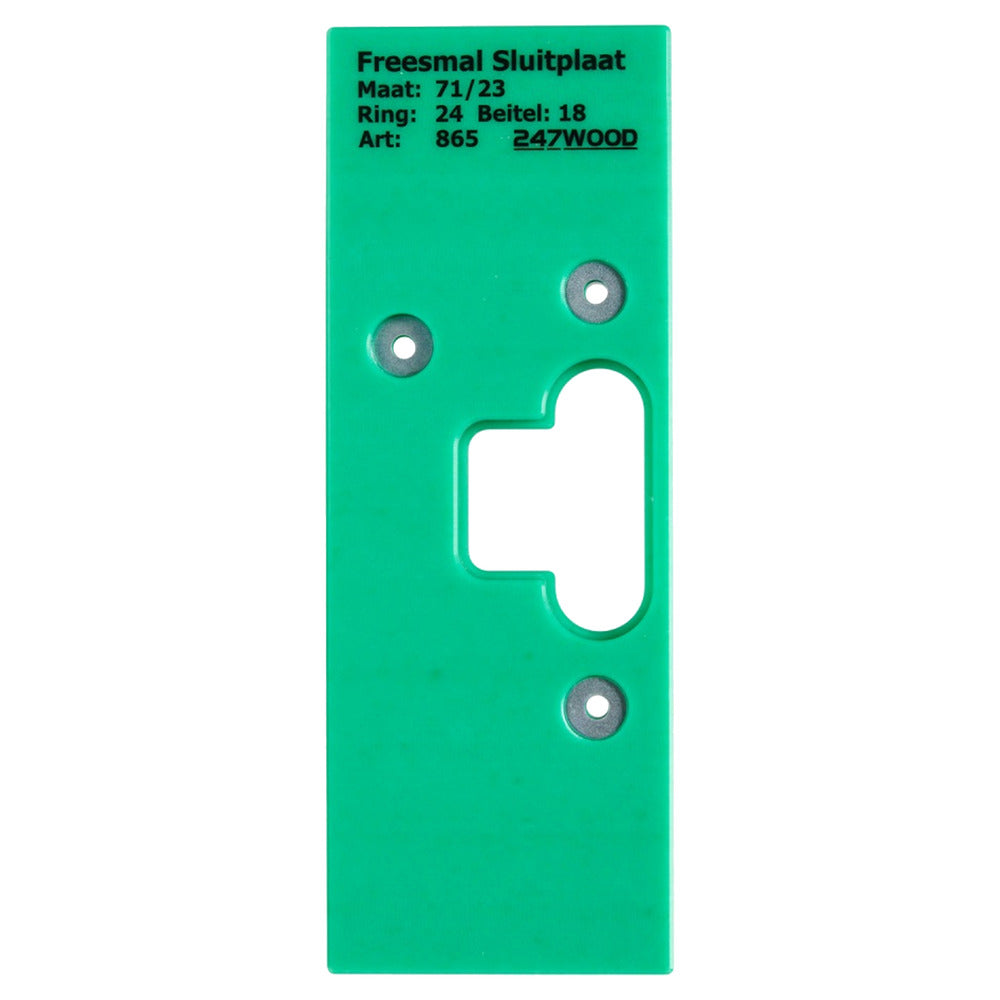 247WOOD Freesmal Sluitplaat Loopslot 71x23mm-915047