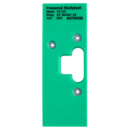 247WOOD Freesmal Sluitplaat Loopslot 71x23mm-915047