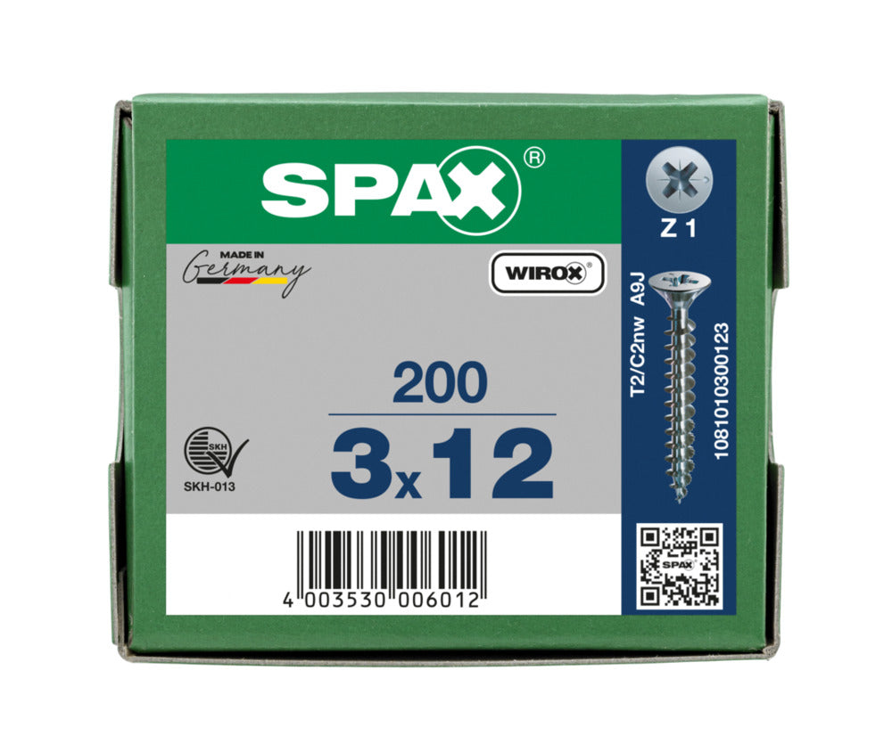 SPAX Universele Schroef Verzinkt VK Voldraad 200st-918453