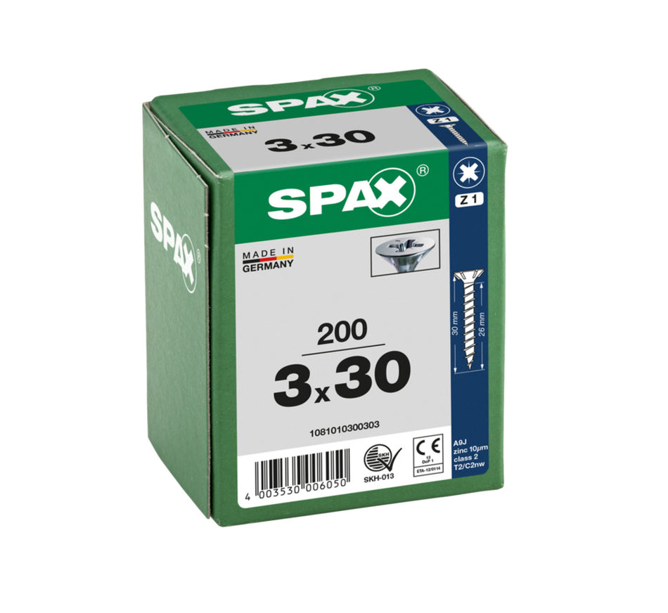 SPAX Universele Schroef Verzinkt VK Voldraad 200st-918457