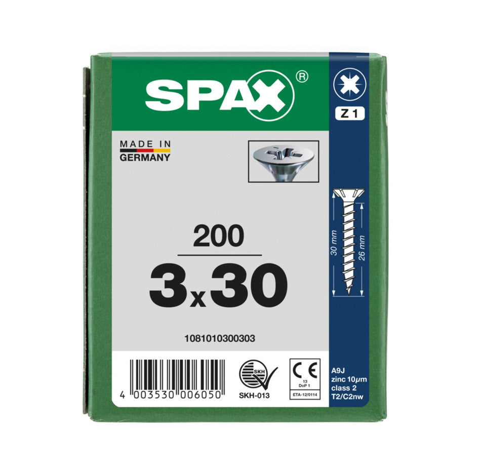 SPAX Universele Schroef Verzinkt VK Voldraad 200st-918457