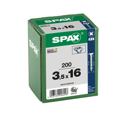 SPAX Universele Schroef Verzinkt VK Voldraad 200st-918459