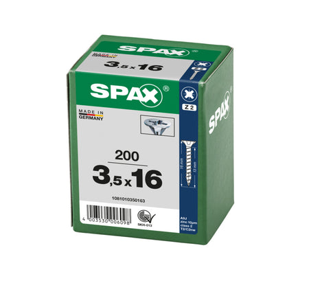 SPAX Universele Schroef Verzinkt VK Voldraad 200st-918459