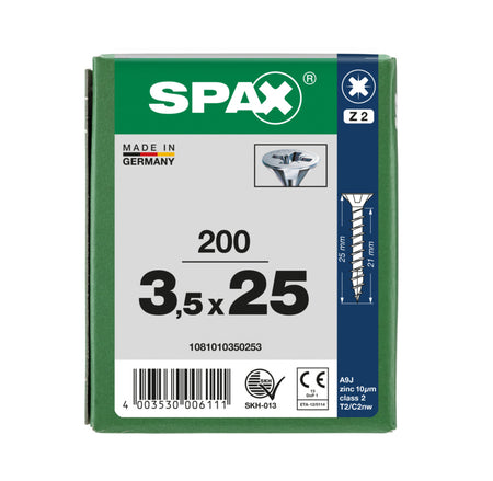 SPAX Universele Schroef Verzinkt VK Voldraad 200st-918460