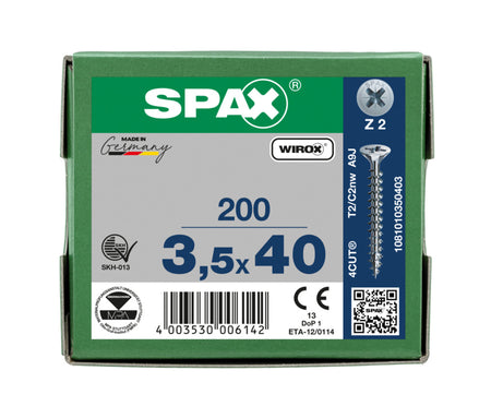 SPAX Universele Schroef Verzinkt VK Voldraad 200st-918463