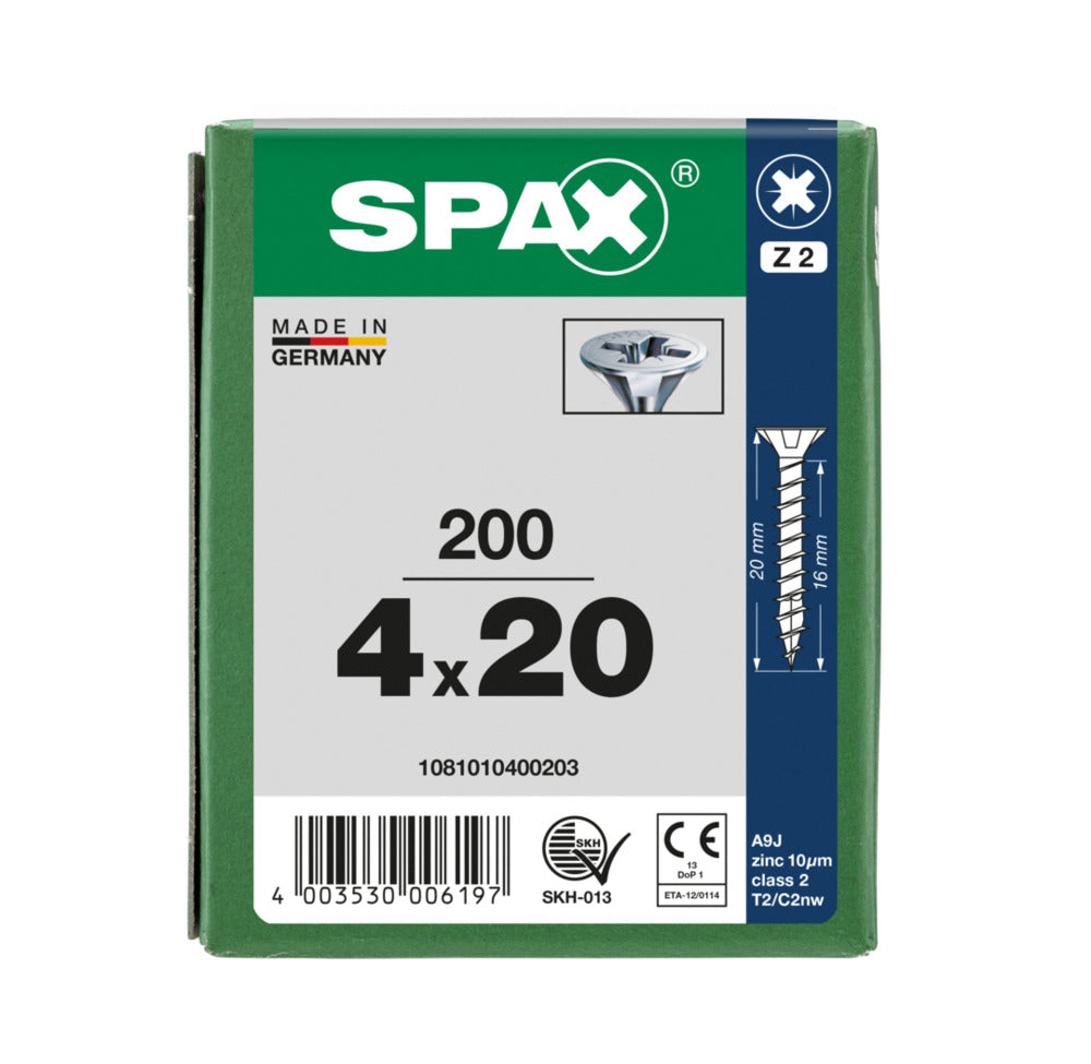 SPAX Universele Schroef Verzinkt VK Voldraad 200st-918467