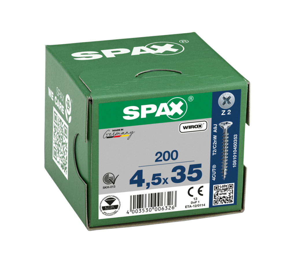 SPAX Universele Schroef Verzinkt VK Voldraad 200st-918479