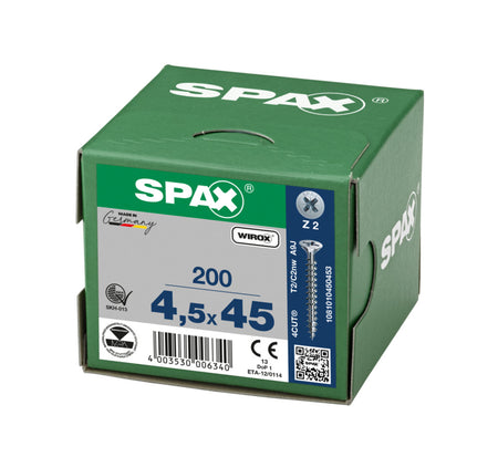 SPAX Universele Schroef Verzinkt VK Voldraad 200st-918481