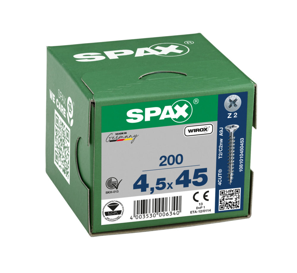 SPAX Universele Schroef Verzinkt VK Voldraad 200st-918481