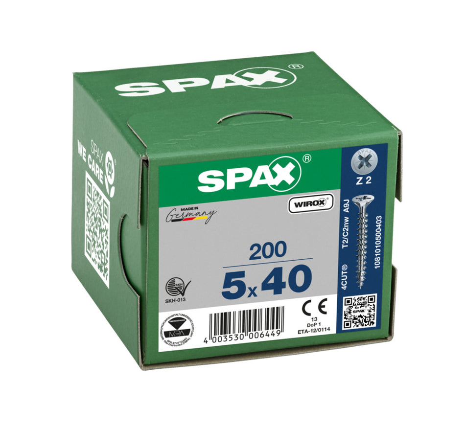 SPAX Universele Schroef Verzinkt VK Voldraad 200st-918487