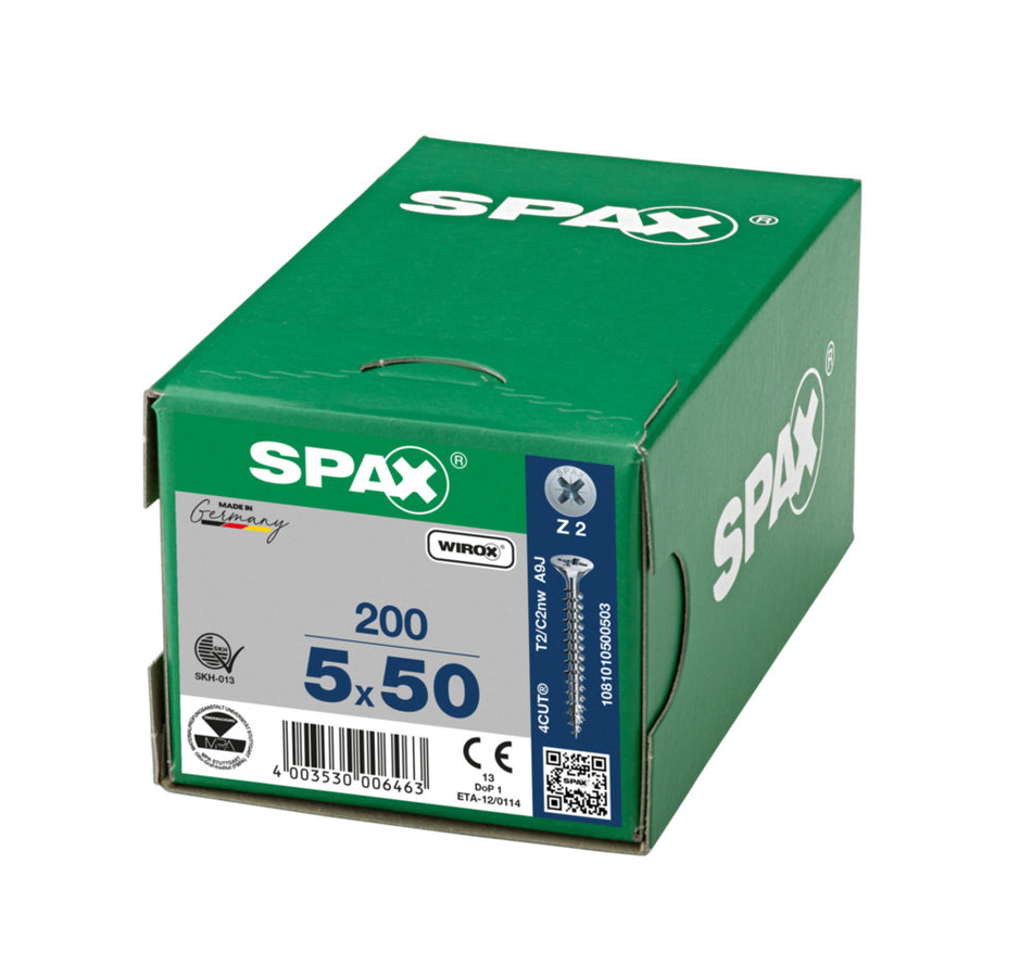 SPAX Universele Schroef Verzinkt VK Voldraad 200st-918488
