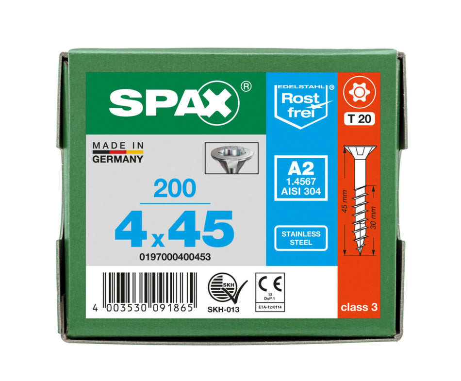 SPAX Universele Schroef RVS A2 VK Deeldraad-918501