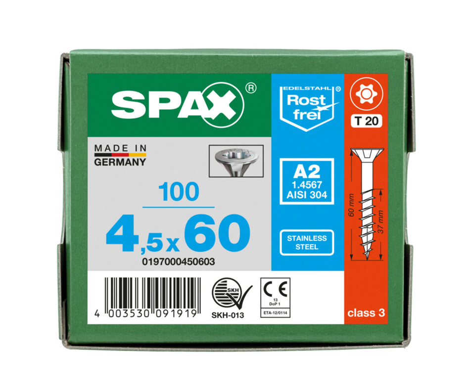 SPAX Universele Schroef RVS A2 VK Deeldraad-918506