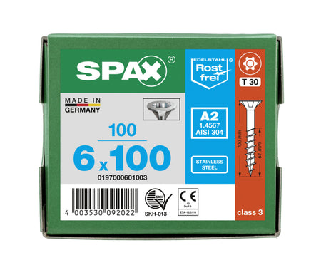 SPAX Universele Schroef RVS A2 VK Deeldraad-918513