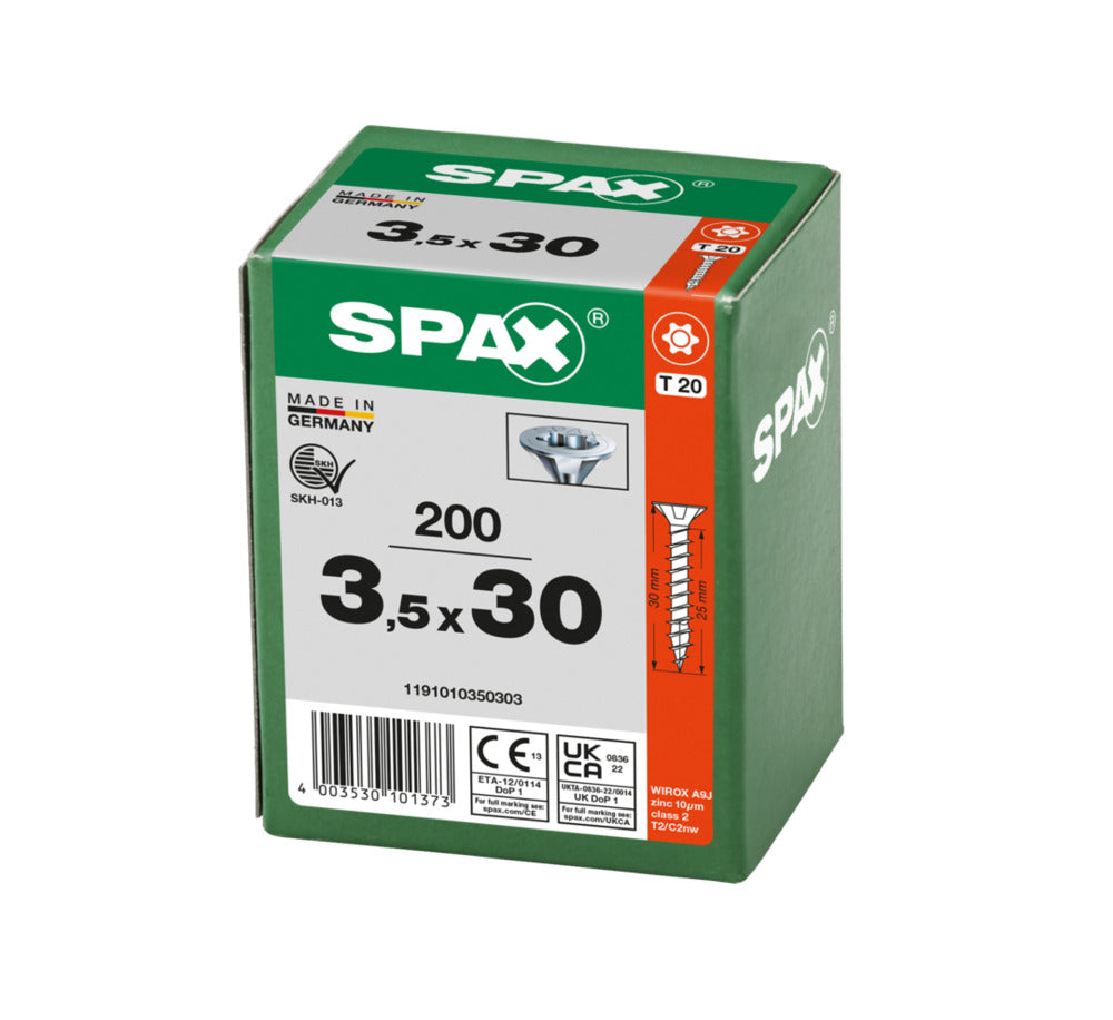 SPAX Universele Schroef Verzinkt VK Voldraad 200st-918518