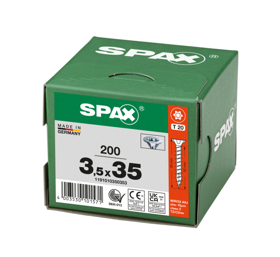 SPAX Universele Schroef Verzinkt VK Voldraad 200st-918519