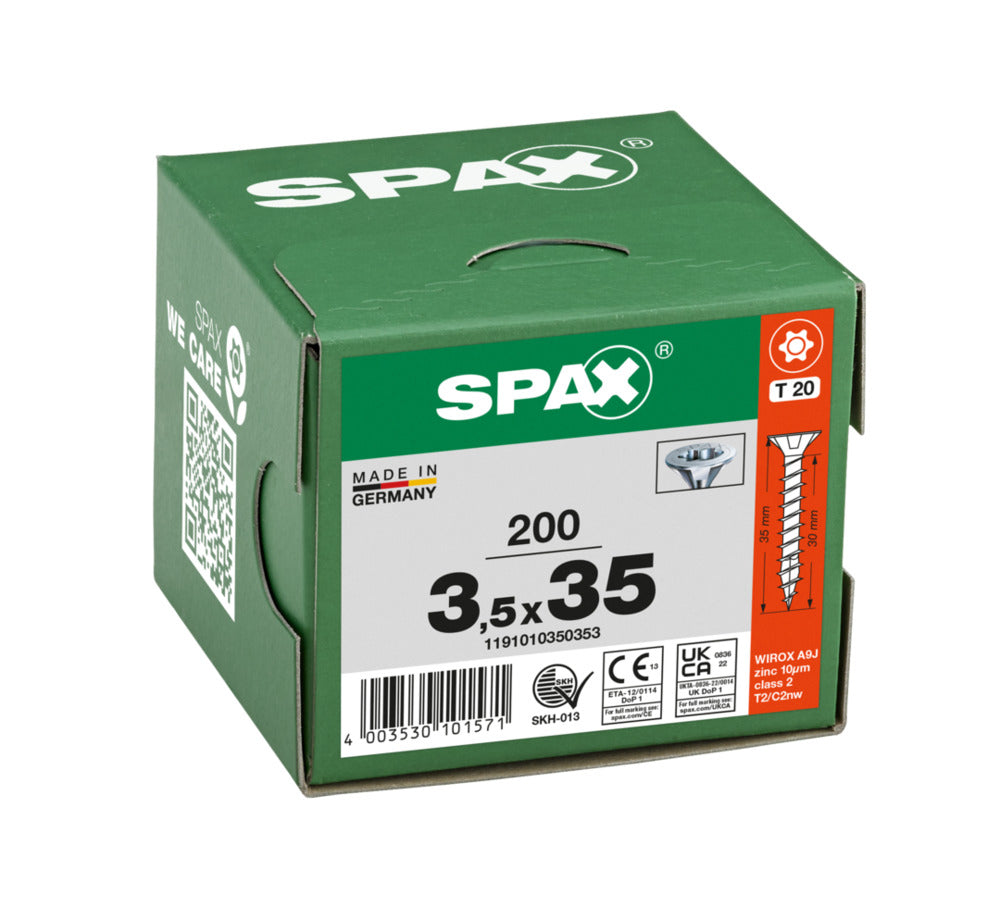 SPAX Universele Schroef Verzinkt VK Voldraad 200st-918519