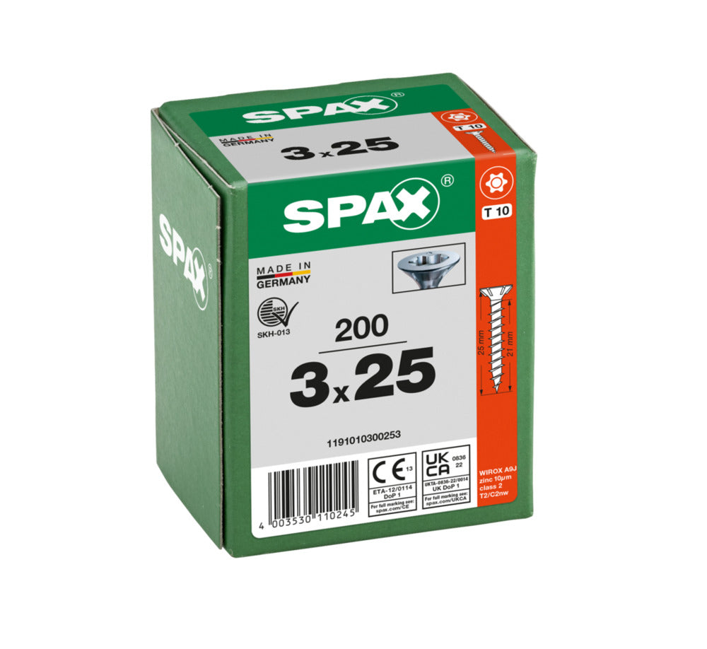 SPAX Universele Schroef Verzinkt VK Voldraad 200st-918542