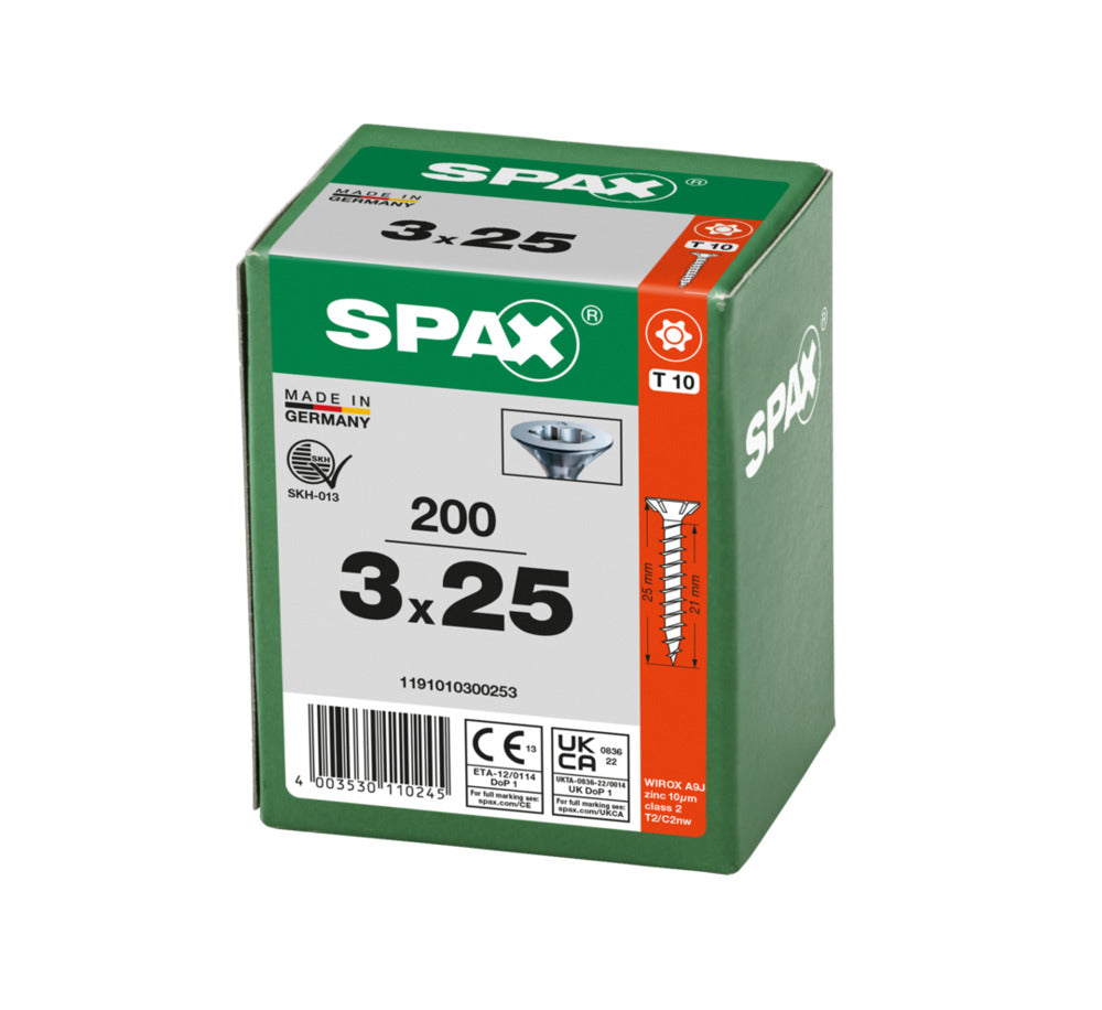 SPAX Universele Schroef Verzinkt VK Voldraad 200st-918542