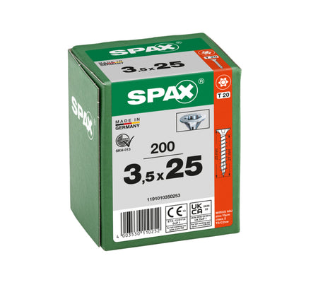 SPAX Universele Schroef Verzinkt VK Voldraad 200st-918543
