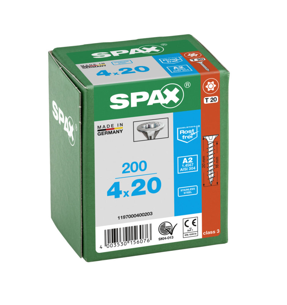 SPAX Universele Schroef RVS A2 VK Voldraad 200st-918556