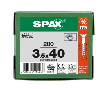 SPAX Universele Schroef Verzinkt VK Deeldraad T-Star Plus T20-918569