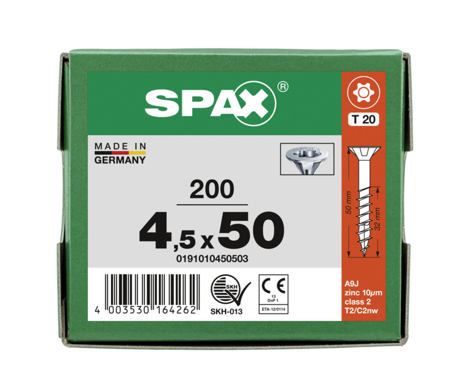 SPAX Universele Schroef Verzinkt VK Deeldraad T-Star Plus T20-918574