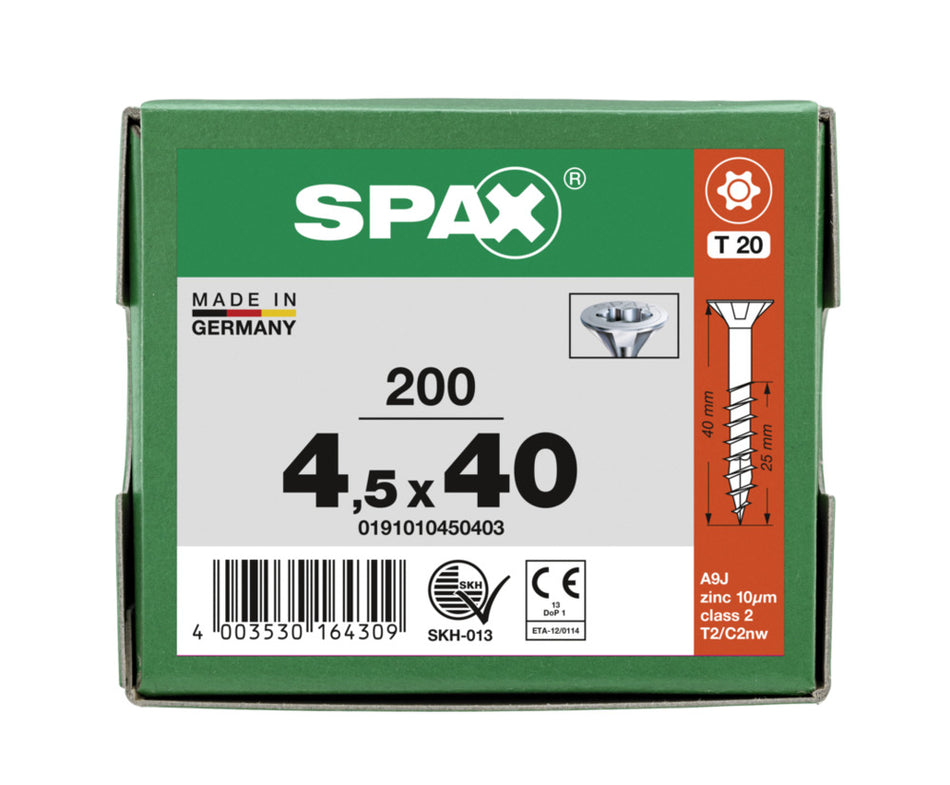SPAX Universele Schroef Verzinkt VK Deeldraad T-Star Plus T20-918576