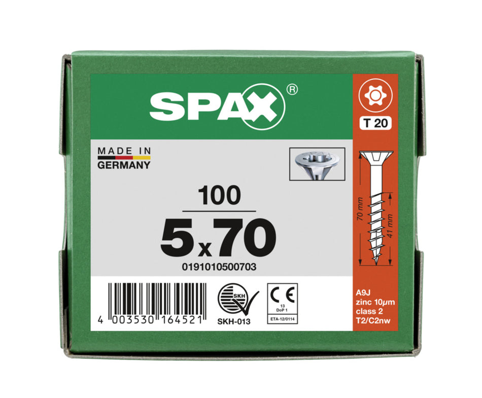 SPAX Universele Schroef Verzinkt VK Deeldraad T-Star Plus T20-918585