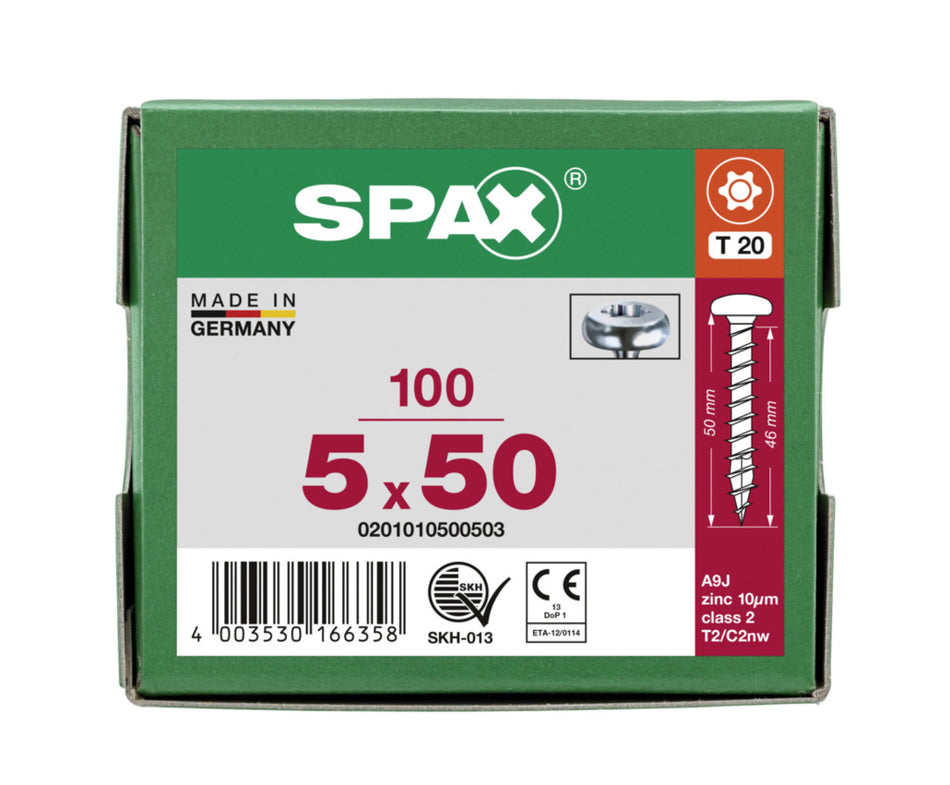 SPAX Universele Schroef Verzinkt BK Voldraad T20-918596