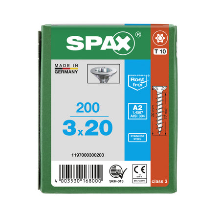 SPAX Universele Schroef RVS A2 VK Voldraad 200st-918597