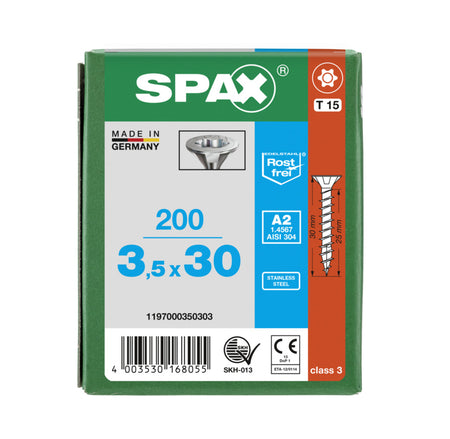 SPAX Universele Schroef RVS A2 VK Voldraad 200st-918600