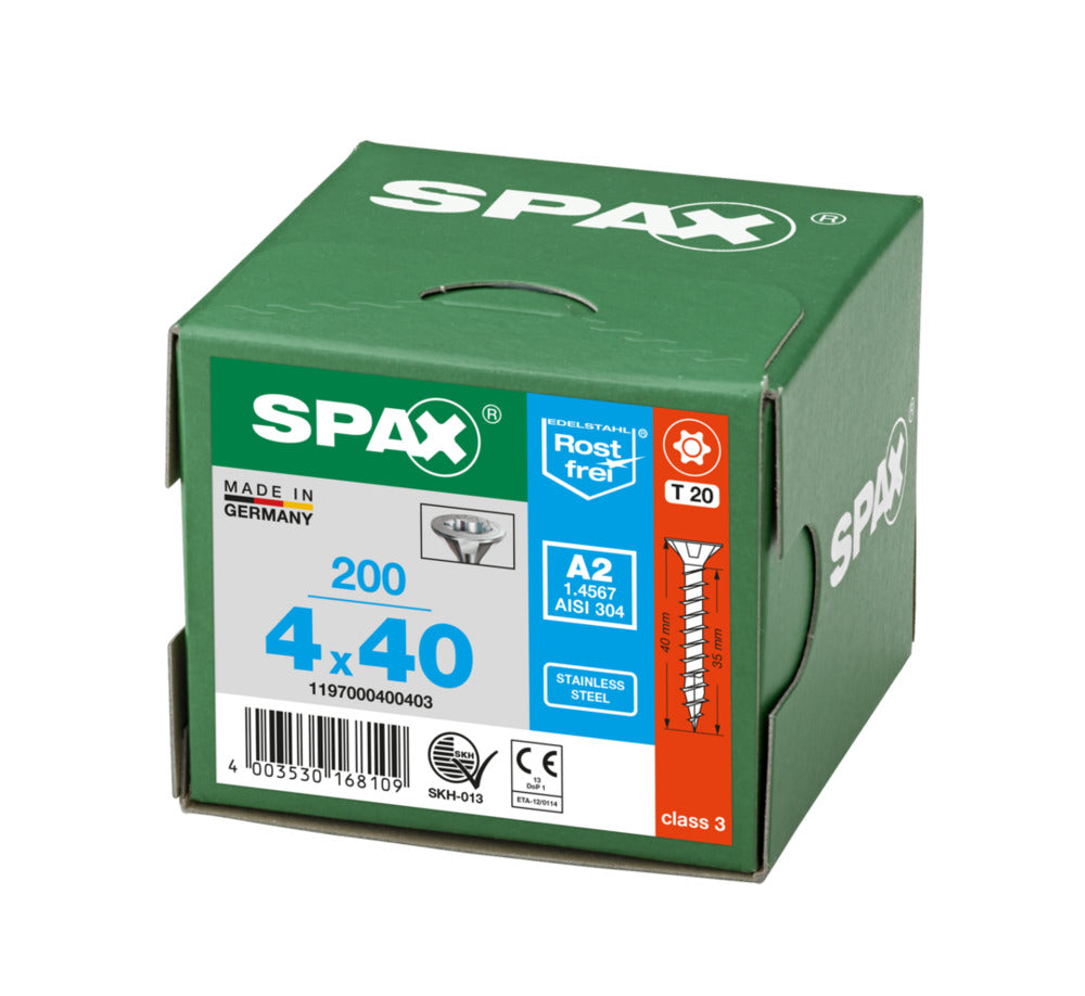 SPAX Universele Schroef RVS A2 VK Voldraad 200st-918603