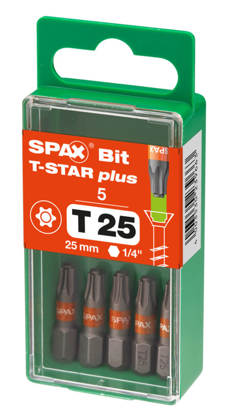SPAX Bit T-STAR Plus S 25mm 5st-918625