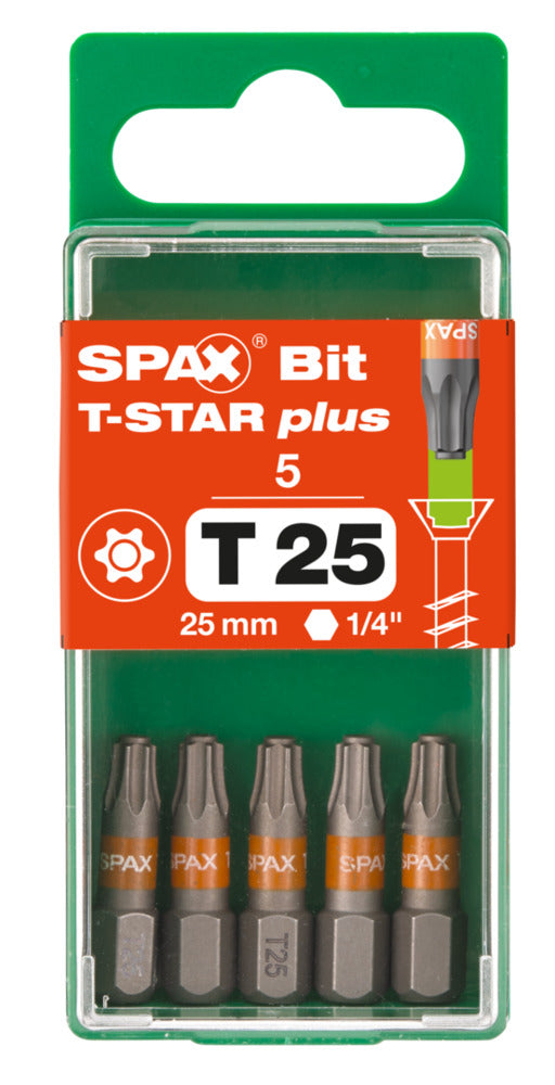SPAX Bit T-STAR Plus S 25mm 5st-918625